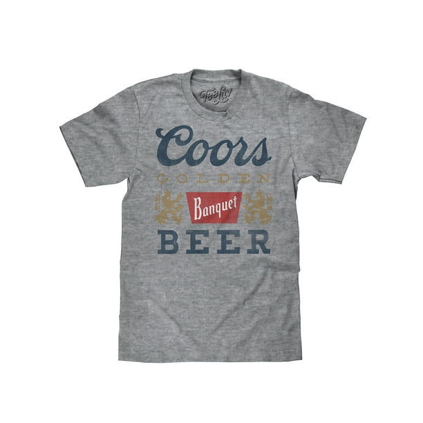 Coors Banquet T-Shirt Size L Large Promotional item Coors Light Bleu Marine Blue